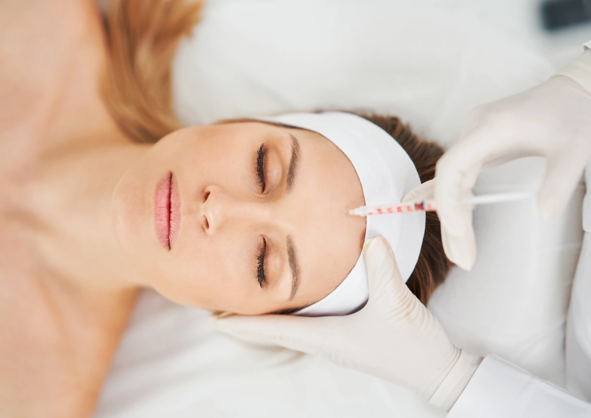 Facial balancing treatment using fillers and Botox to enhance facial harmony and natural proportions at a medical spa